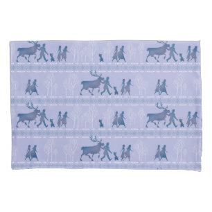 Frozen 2: Anna, Elsa, & Friends Winter Pattern Pillowcase