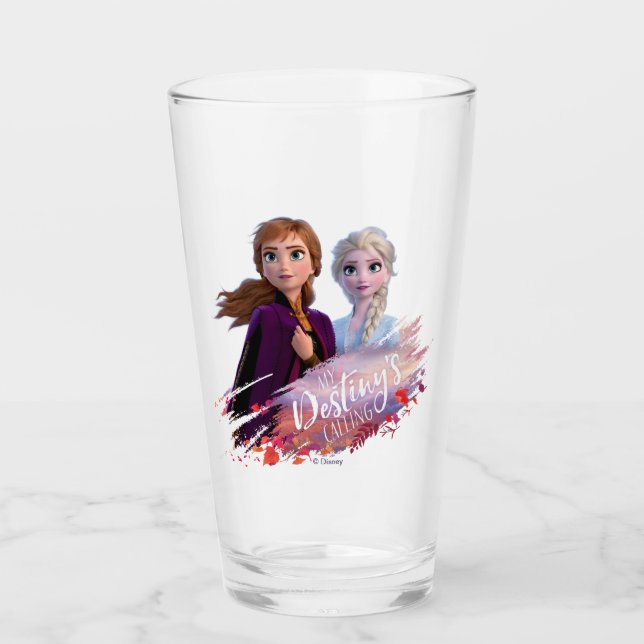 Frozen 2: Anna & Elsa | My Destiny's Calling Glass (Front)