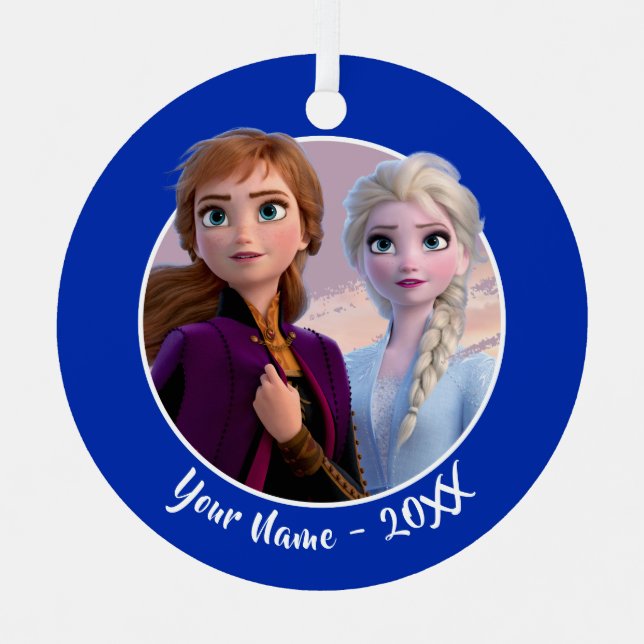 Frozen 2: Anna & Elsa | My Destiny's Calling Metal Ornament (Front)