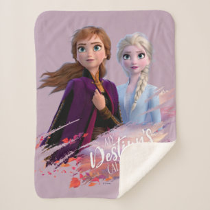 Frozen 2: Anna & Elsa My Destiny's Calling Sherpa Blanket