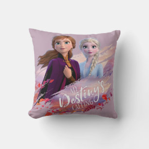 Frozen 2: Anna & Elsa My Destiny's Calling Throw Pillow