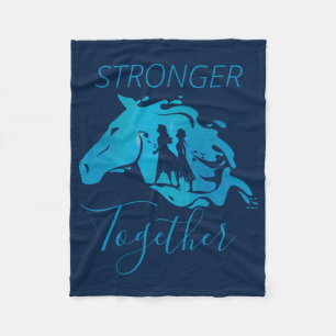 Frozen 2: Anna, Elsa, & Nokk Watercolor Graphic Fleece Blanket