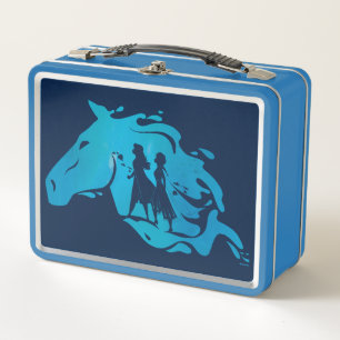 Frozen 2: Anna, Elsa, & Nokk Watercolor Graphic Metal Lunch Box