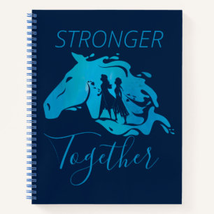 Frozen 2: Anna, Elsa, & Nokk Watercolor Graphic Notebook