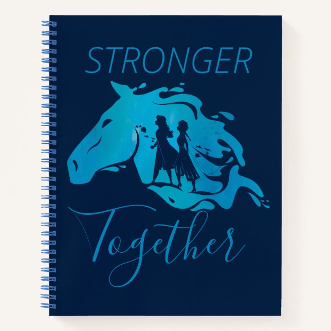 Frozen 2: Anna, Elsa, & Nokk Watercolor Graphic Notebook (Front)