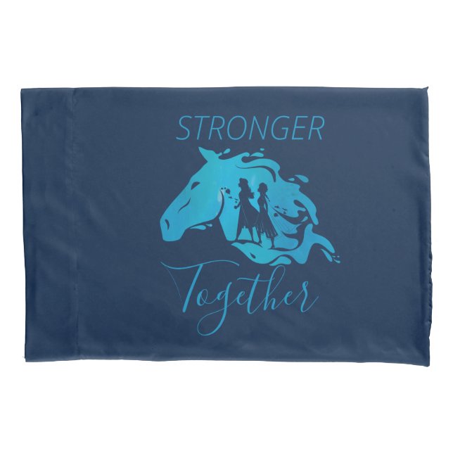 Frozen 2: Anna, Elsa, & Nokk Watercolor Graphic Pillowcase (Front)