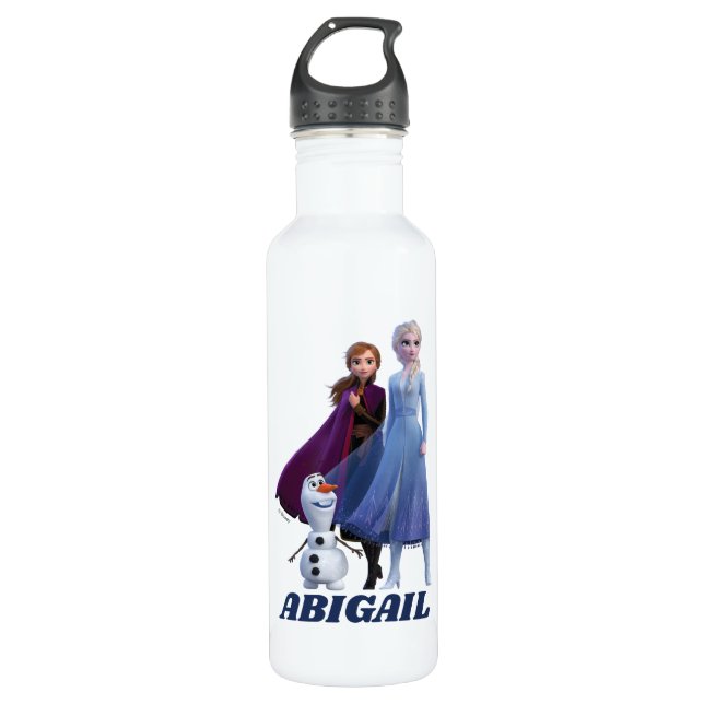 Frozen 2 | Anna, Elsa & Olaf 710 Ml Water Bottle (Front)