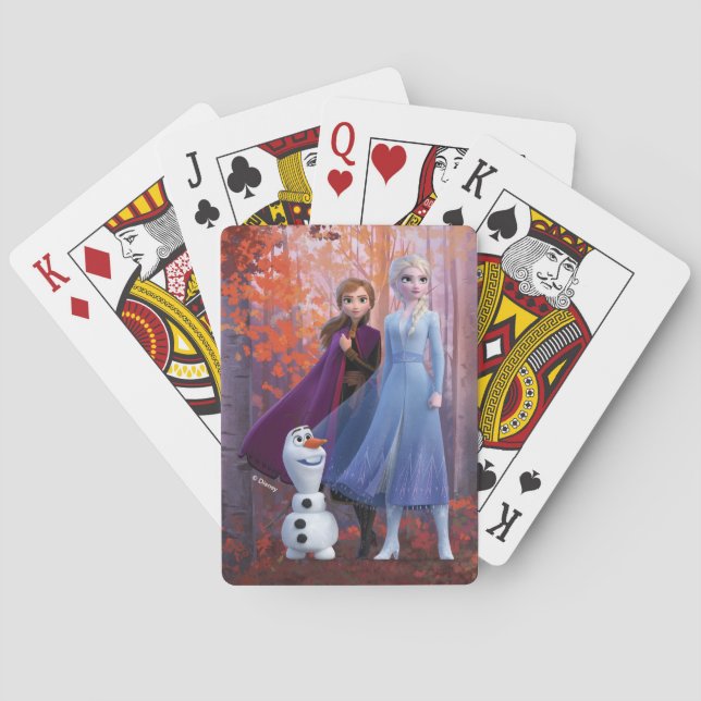 Frozen 2 | Anna, Elsa & Olaf Playing Cards (Back)