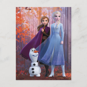Frozen 2   Anna, Elsa & Olaf Postcard