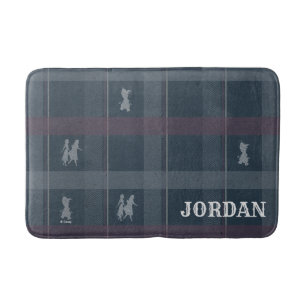 Frozen 2: Anna, Elsa, & Olaf Tartan Pattern Bath Mat