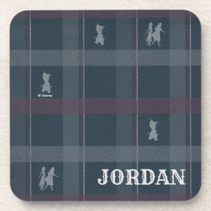Frozen 2: Anna, Elsa, & Olaf Tartan Pattern Coaster