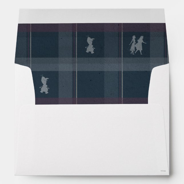 Frozen 2: Anna, Elsa, & Olaf Tartan Pattern Envelope (Back (Bottom))