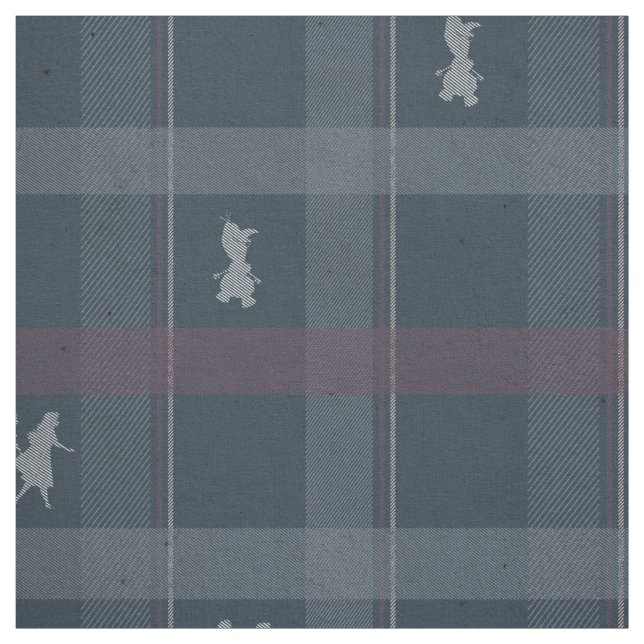 Frozen 2: Anna, Elsa, & Olaf Tartan Pattern Fabric (Swatch)