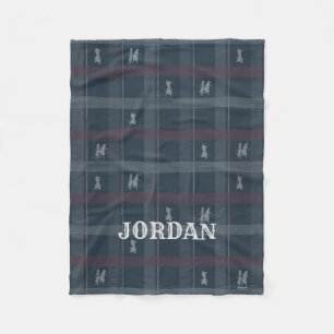 Frozen 2: Anna, Elsa, & Olaf Tartan Pattern Fleece Blanket