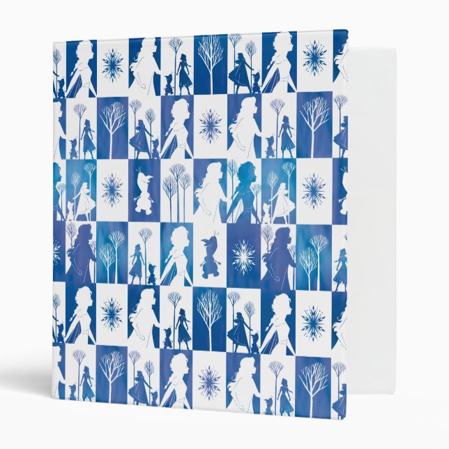 Frozen 2: Anna, Elsa, & Olaf Winter Tile Pattern Binder (Front/Inside)