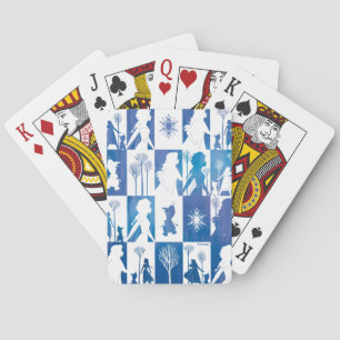 Frozen 2: Anna, Elsa, & Olaf Winter Tile Pattern P Playing Cards