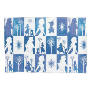 Frozen 2: Anna, Elsa, & Olaf Winter Tile Pattern Pillowcase
