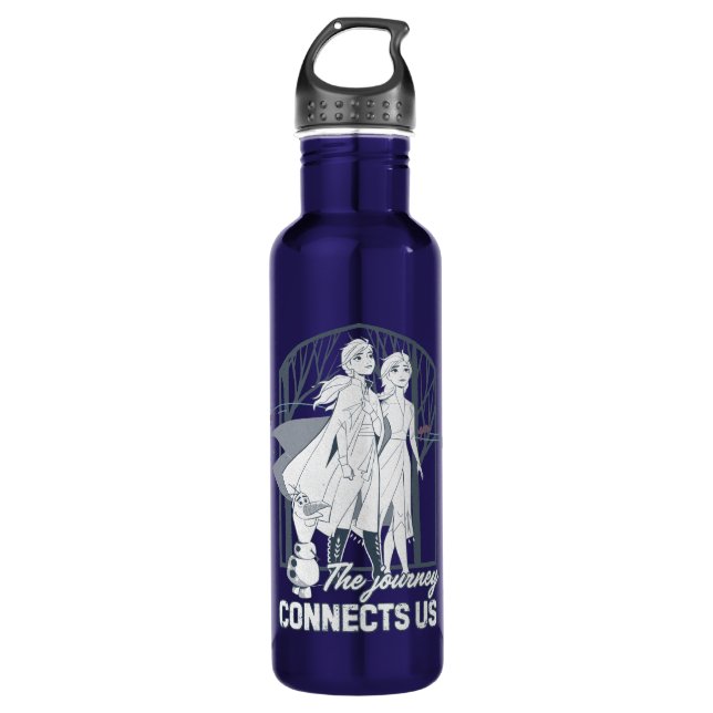 Frozen 2: Anna & Elsa | The Journey Connects Us 710 Ml Water Bottle (Front)
