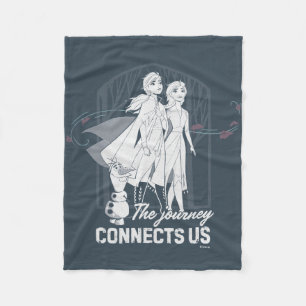 Frozen 2: Anna & Elsa The Journey Connects Us Fleece Blanket