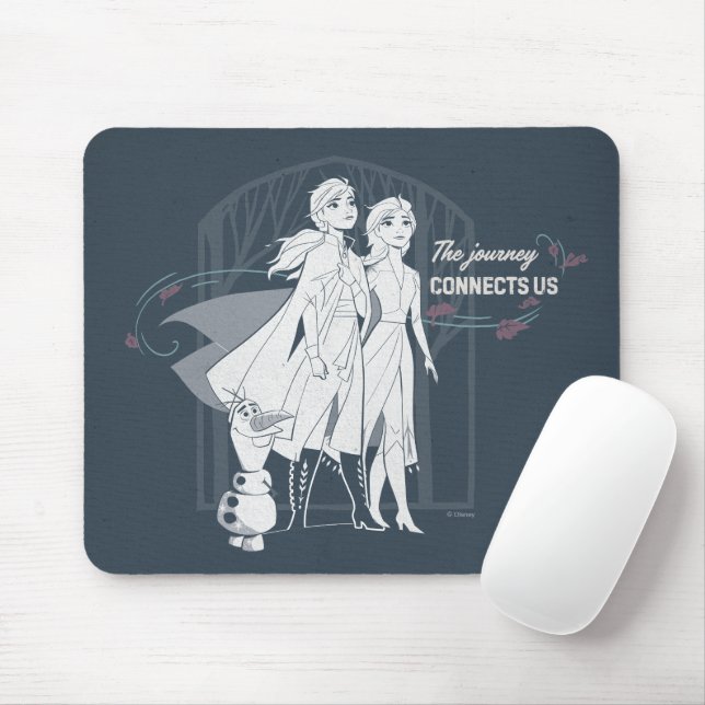 Frozen 2: Anna & Elsa | The Journey Connects Us Mouse Pad (With Mouse)