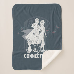 Frozen 2: Anna & Elsa The Journey Connects Us Sherpa Blanket