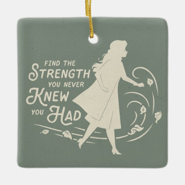Frozen 2: Anna | Find The Strength Ceramic Ornament (Front)