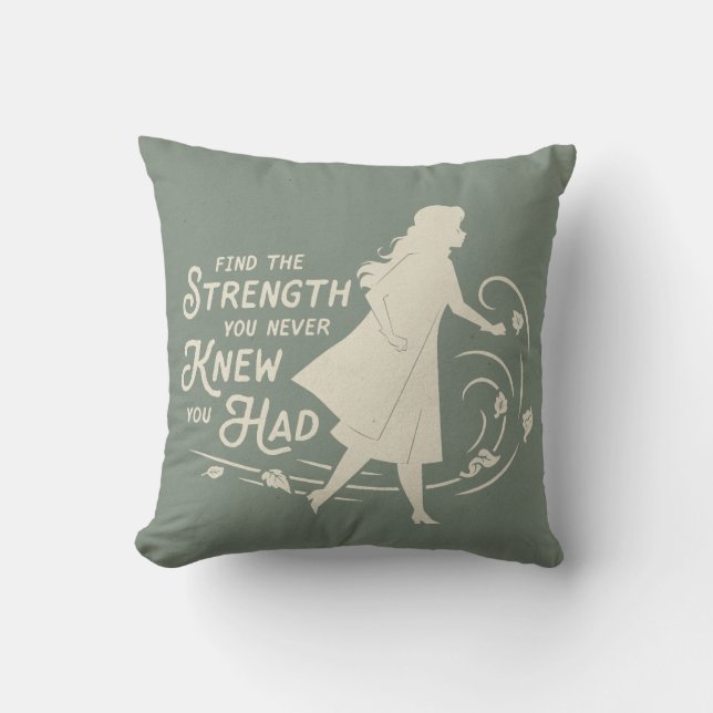 Frozen 2: Anna | Find The Strength Throw Pillow (Front)