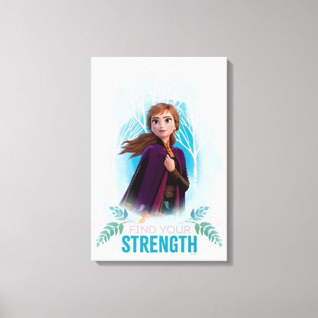 Frozen 2: Anna | Find Your Strength Canvas Print (Front)