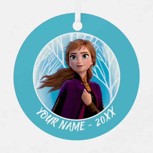 Frozen 2: Anna | Find Your Strength Metal Ornament (Front)