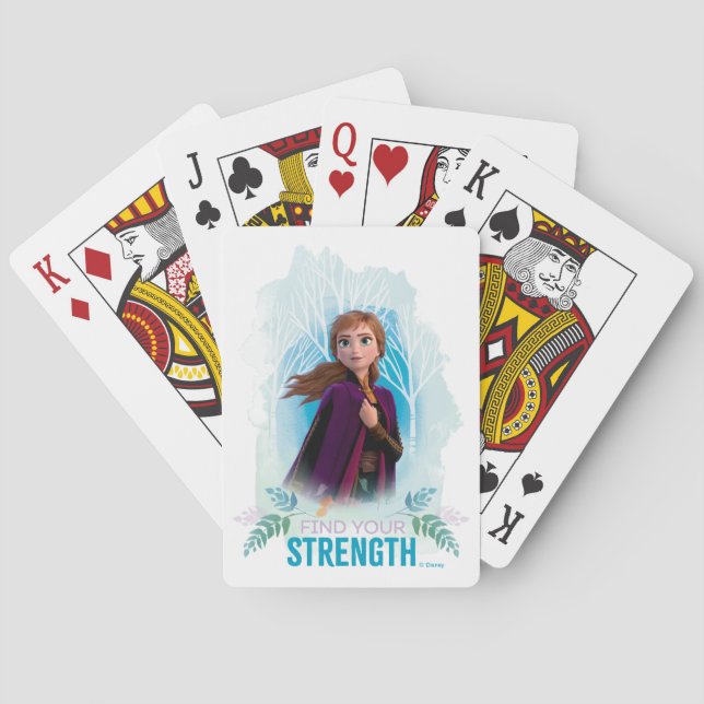 Frozen 2: Anna | Find Your Strength Playing Cards (Back)