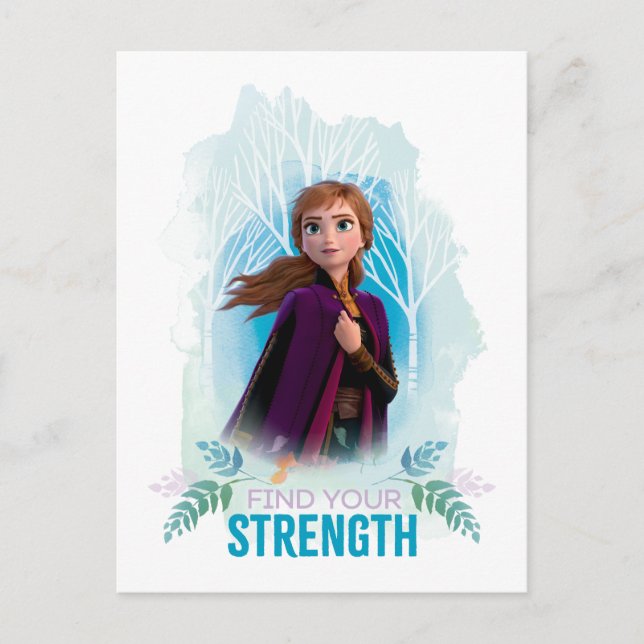 Frozen 2: Anna | Find Your Strength Postcard (Front)