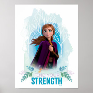 Frozen 2: Anna   Find Your Strength Poster