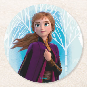 Frozen 2: Anna Find Your Strength Round Paper Coaster