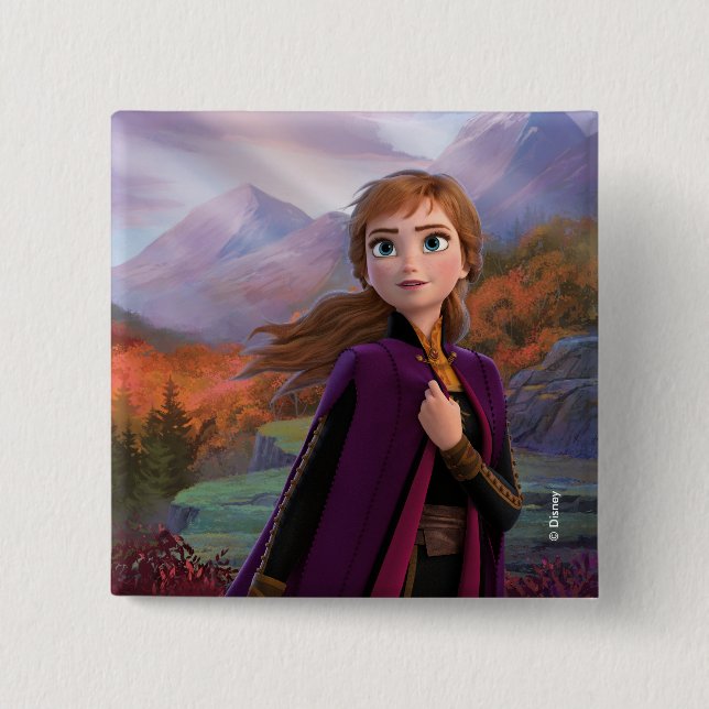 Frozen 2 | Anna - Gentle Wind Spirit 2 Inch Square Button (Front)