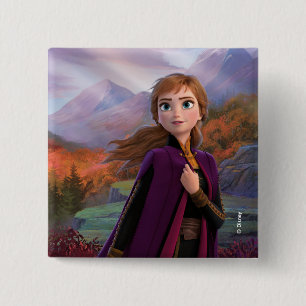 Frozen 2   Anna - Gentle Wind Spirit 2 Inch Square Button