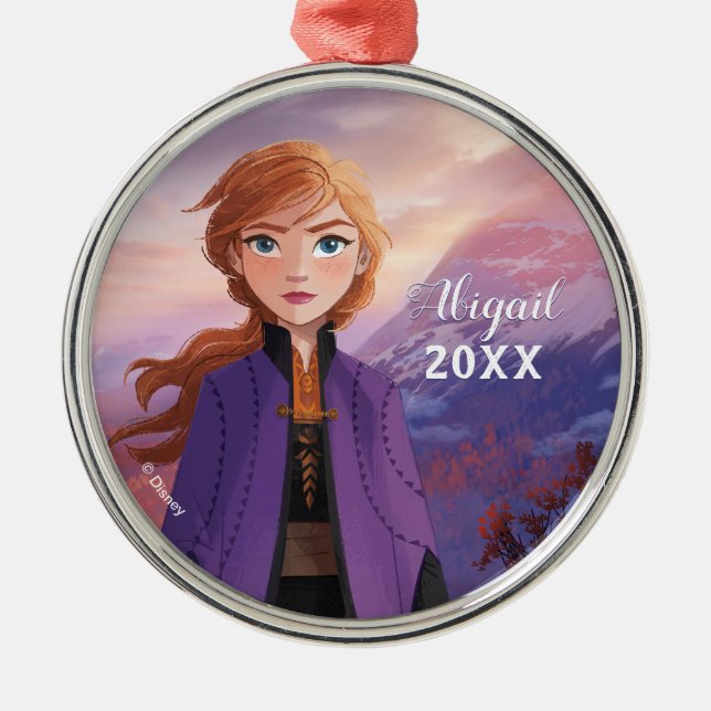 Frozen 2 | Anna - Lead with Courage Metal Ornament (Front)