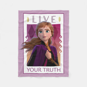 Frozen 2 Anna - Live Your Truth Fleece Blanket