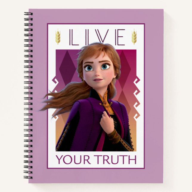 Frozen 2 | Anna - Live Your Truth Notebook (Front)