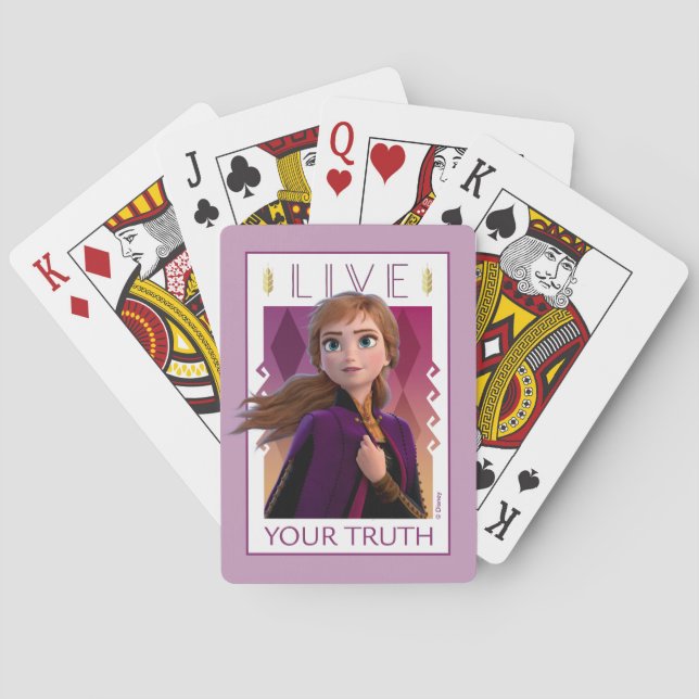 Frozen 2 | Anna - Live Your Truth Playing Cards (Back)