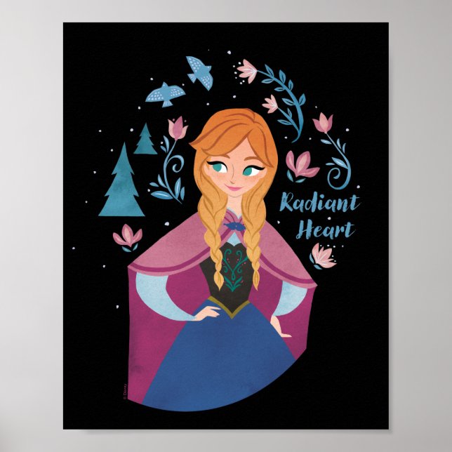Frozen 2 | Anna "Radiant Heart" Watercolor Poster (Front)