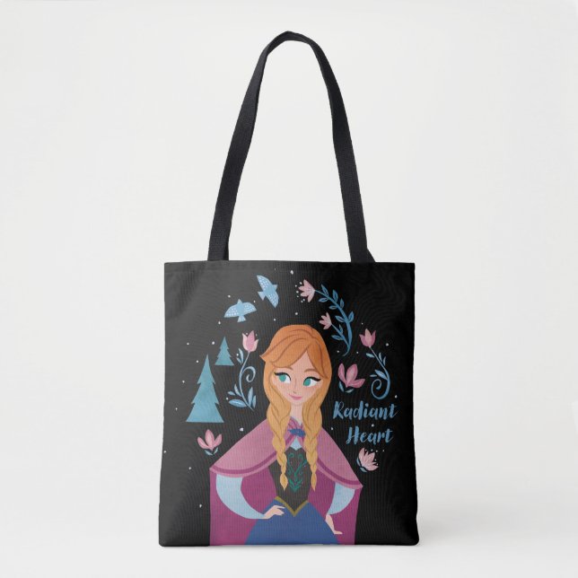 Frozen 2 | Anna "Radiant Heart" Watercolor Tote Bag (Front)