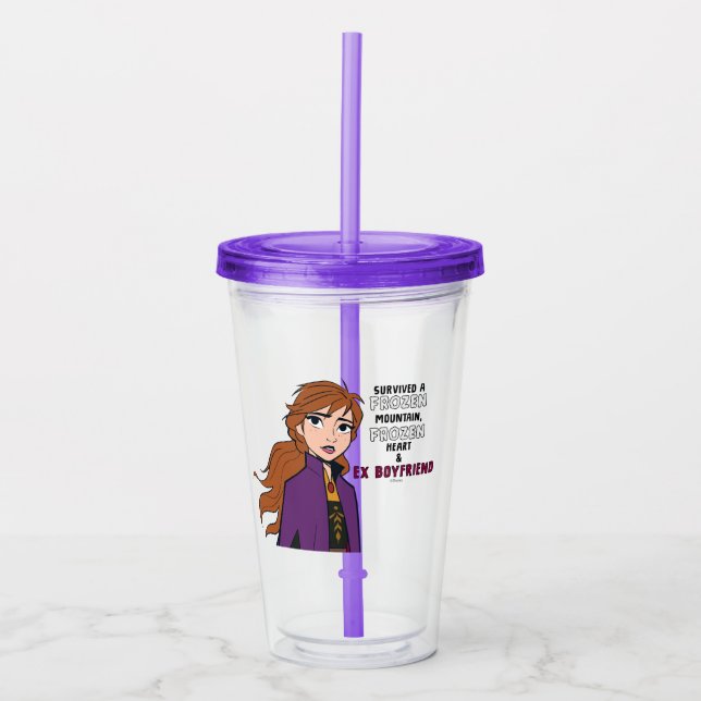 Frozen 2 | Anna "Survived" Acrylic Tumbler (Front)