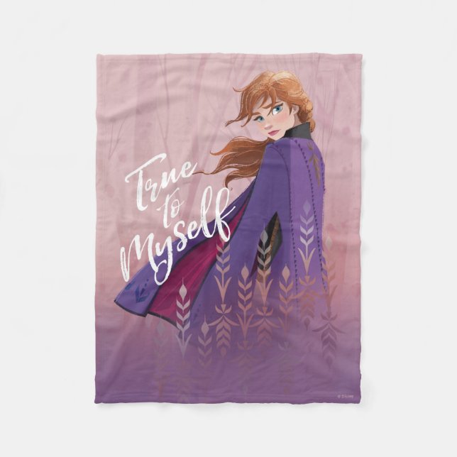 Frozen 2: Anna | True to Myself Fleece Blanket (Front)