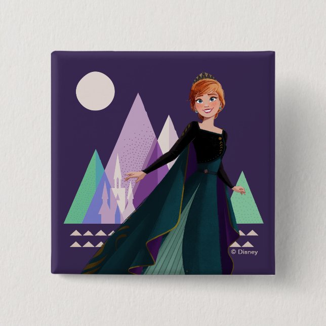 Frozen 2 | Anna - True to Myself Inch Square Button (Front)