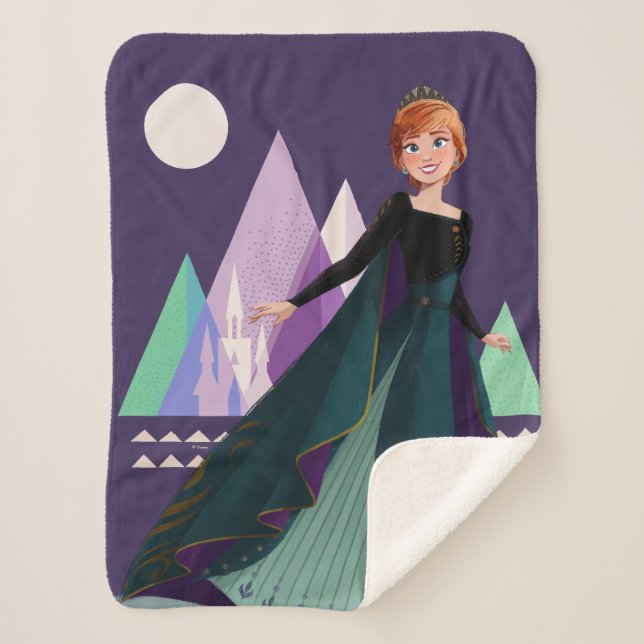 Frozen 2 | Anna - True to Myself Sherpa Blanket (Front)
