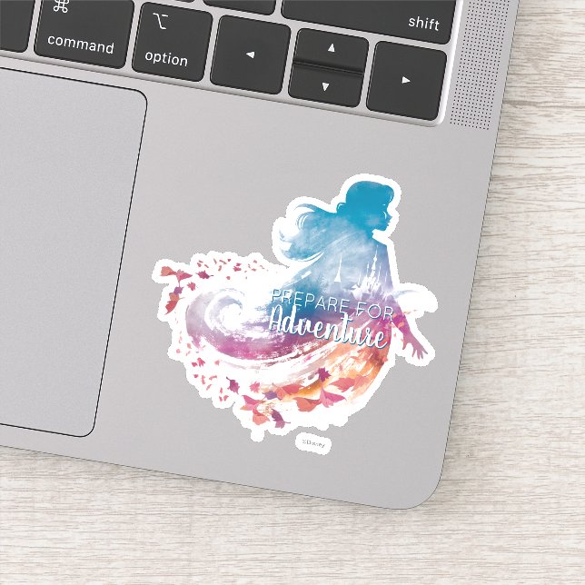 Frozen 2: Anna Watercolor Silhouette (Detail)