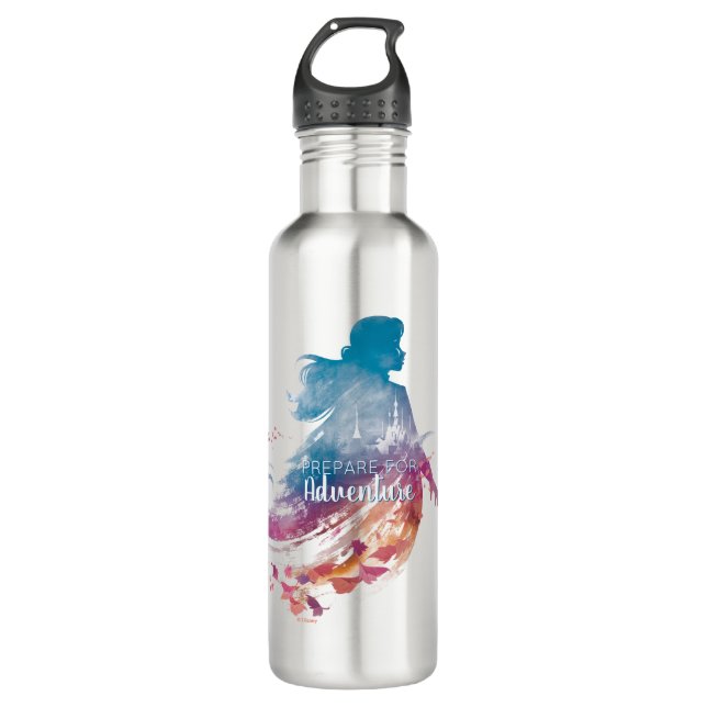 Frozen 2: Anna Watercolor Silhouette 710 Ml Water Bottle (Front)