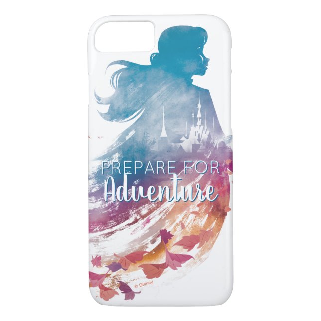 Frozen 2: Anna Watercolor Silhouette Case-Mate iPhone Case (Back)