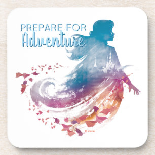 Frozen 2: Anna Watercolor Silhouette Coaster