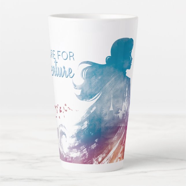 Frozen 2: Anna Watercolor Silhouette Latte Mug (Front)
